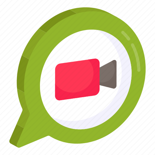 Video chat, video communication, video conversation, facechat, live chat icon - Download on Iconfinder