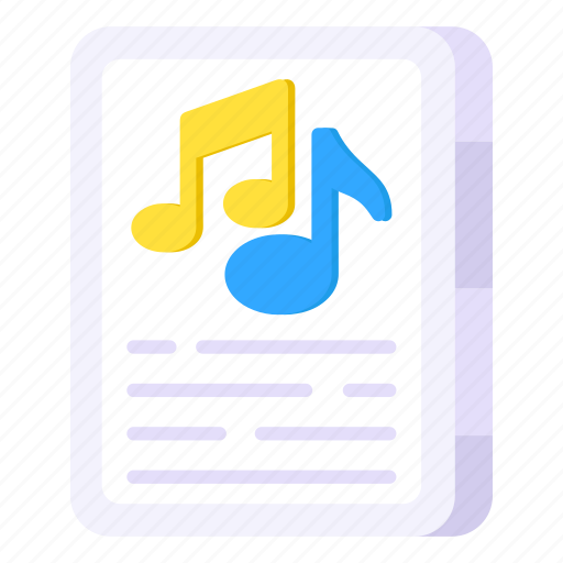 Music file, song file, audio file, file format, filetype icon - Download on Iconfinder