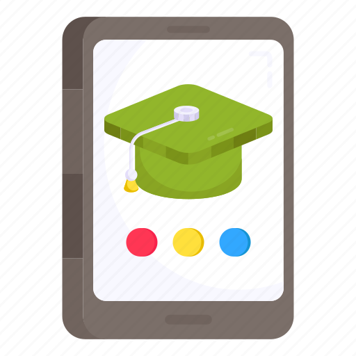 Mobile education, distance education, distance learning, mobile learning, elearning icon - Download on Iconfinder