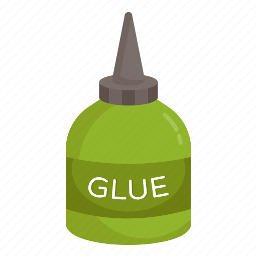 Glue bottle, liquid glue, stationery, school supplies, glue container icon - Download on Iconfinder