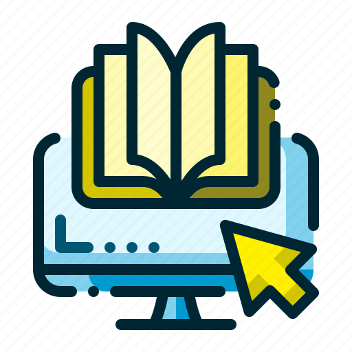 Ebook, book, online, education, elearning, digital, library icon - Download on Iconfinder
