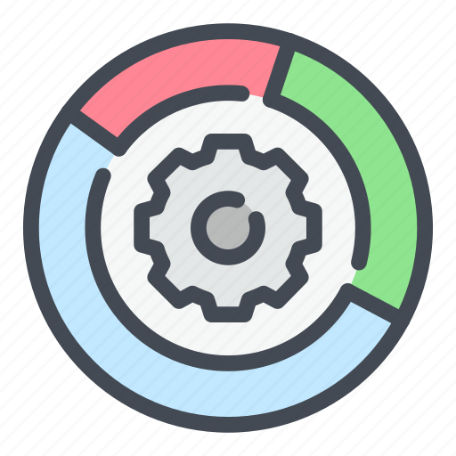 Analytics, gear, options, result, settings, statistics, stats icon - Download on Iconfinder