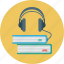audio, book, headphones, learning, books 