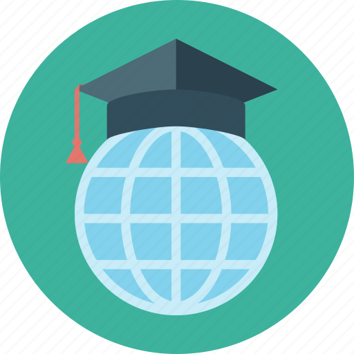 Education, global, earth, learning, world, student cap icon - Download on Iconfinder