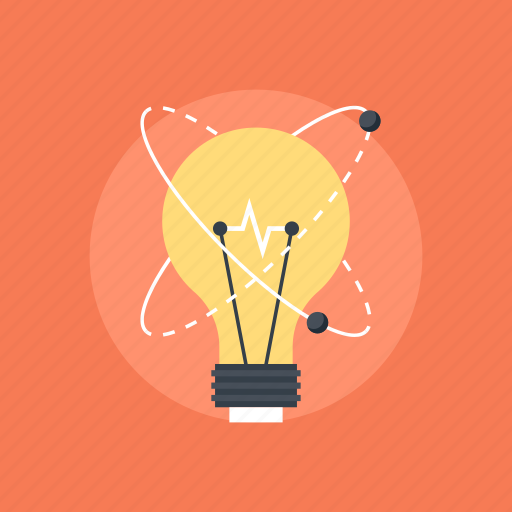 Atom, bulb, development, education, energy, experiment, idea icon - Download on Iconfinder