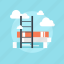 book, cloud, discover, education, explore, information, knowledge, learn, library, path, read, road, school, sky, stair, stairs, stairway, step, study, to, way 