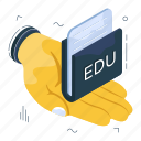 education folder, document, doc, archive, education binder