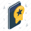 mobile badge, award, reward, achievement, emblem, ranking badge