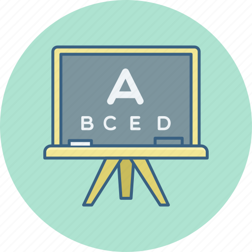 Class, classes, english, abcd, board, eye, test icon - Download on Iconfinder