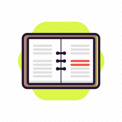 Book, education, lesson, paper, read, reading, studying icon - Download on Iconfinder