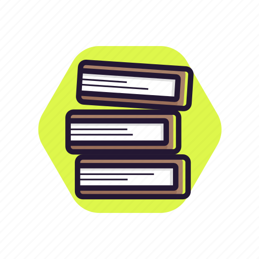 Books, education, school books, studying, wood style icon - Download on Iconfinder