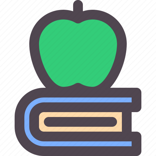 Apple, book, fruit, study icon - Download on Iconfinder