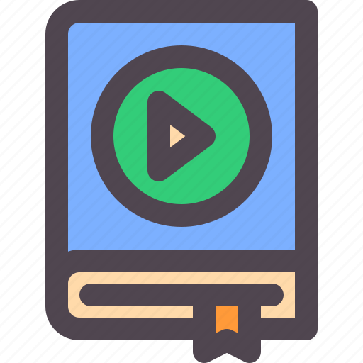 Audio, audiobook, book, play icon - Download on Iconfinder