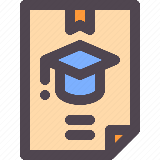 Diploma, education, school, university icon - Download on Iconfinder
