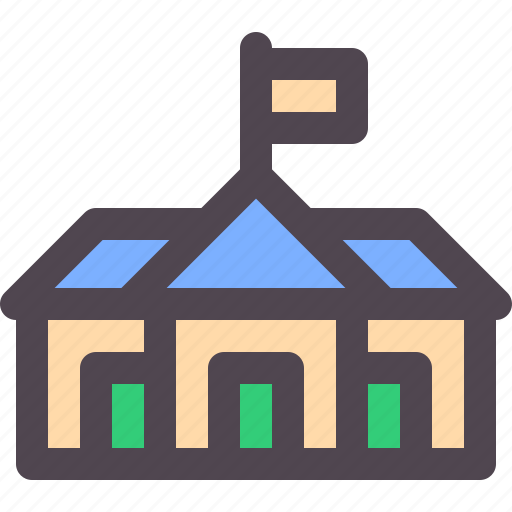 Architecture, building, education, school icon - Download on Iconfinder