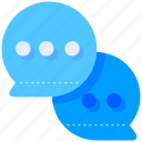 bubble, discussion, message, speech, talk