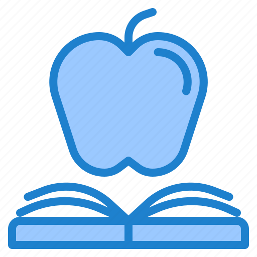 Apple, elearning, book, education, school icon - Download on Iconfinder