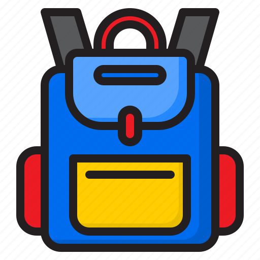 Backpact, bag, school, education, student icon - Download on Iconfinder