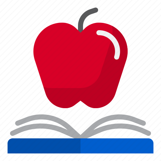 Apple, elearning, book, education, school icon - Download on Iconfinder