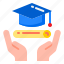 degree, certificate, diphoma, school, education 