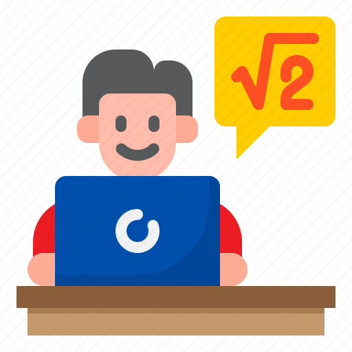 Elearning, laptop, math, school, education icon - Download on Iconfinder