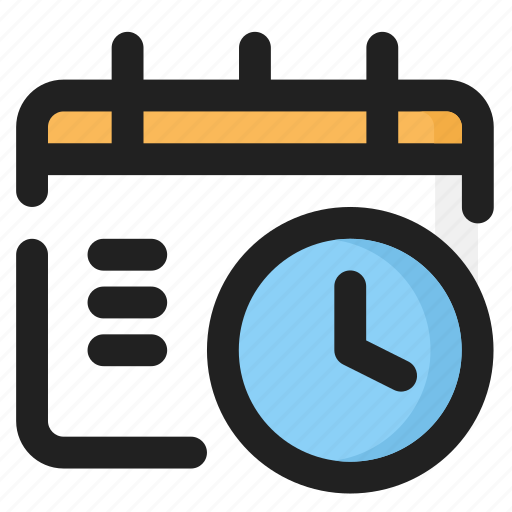 Calendar, clock, date, school, time, event, schedule icon - Download on Iconfinder