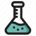 erlenmeyer, flask, potion, beaker, science, lab, laboratory