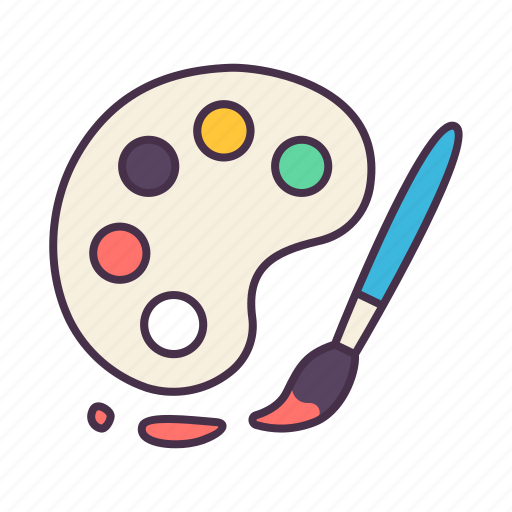 Art, color, creative, draw, paintbrush, painting, school icon - Download on Iconfinder