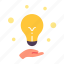 creative, hand, idea, intellegence, light bulb, thinking, knowledge 