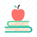 apple, books, education, learning, read, school, study
