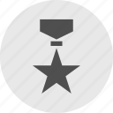 award, circle, honor, medal, ribbon, special, star