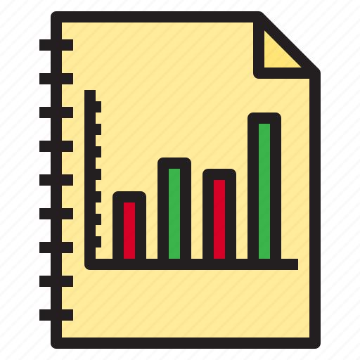Graph, learning, notebook, report, search, study, tool icon - Download on Iconfinder