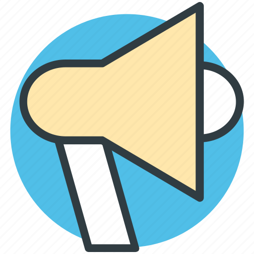 Bullhorn, loud hailer, megaphone, sound, speaking trumpet icon - Download on Iconfinder