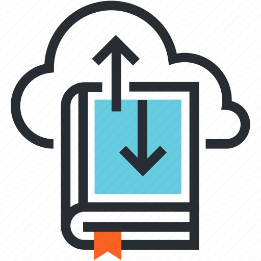 Book, cloud, database, education, learning, school, storage icon - Download on Iconfinder