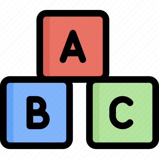 Abc block, alphabet, baby, blocks, child, game cube, letter icon - Download on Iconfinder