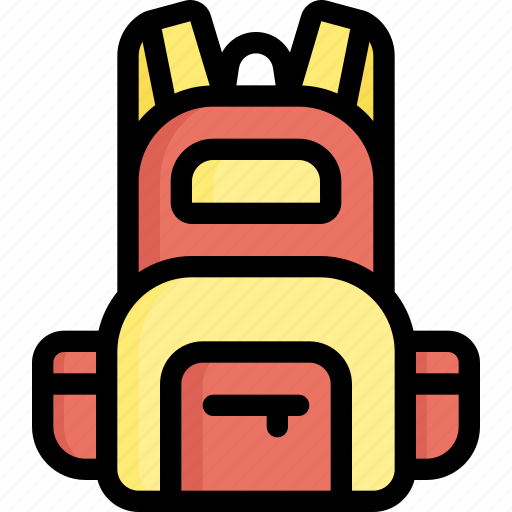 Backpack, baggage, education, luggage, school, school bag, travel icon - Download on Iconfinder