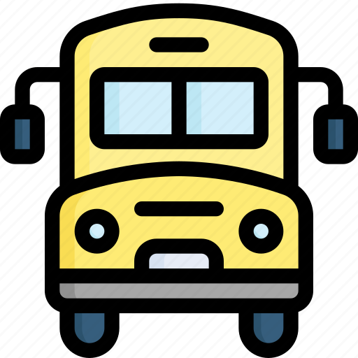 Automobile, education, public transport, school bus, transport, transportation, vehicle icon - Download on Iconfinder