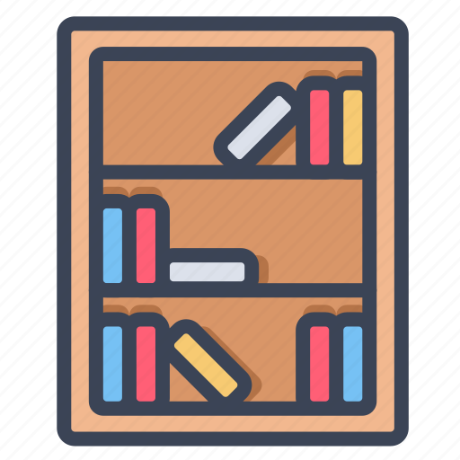 Library, education, bookshelf, book, school icon - Download on Iconfinder