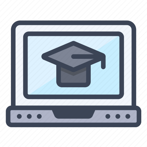 Online, learning, laptop, computer, notebook, education icon - Download on Iconfinder