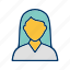 female student, avatar, user 
