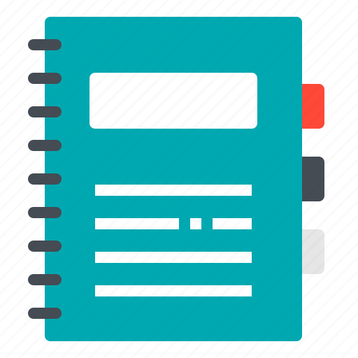 Book, document, education, notebook, school icon - Download on Iconfinder