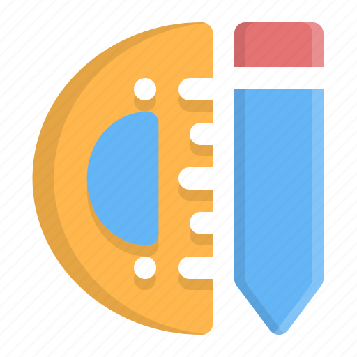 Equipment, pencil, ruler, school, supplies icon - Download on Iconfinder