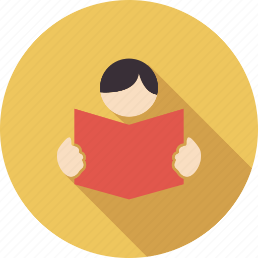 Book, reading, student, study, user reading, document, education icon - Download on Iconfinder