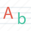 alphabet, font icon 