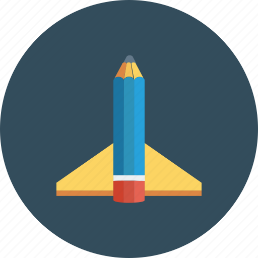 Education, launch, pen, pencil, rocket, study icon icon - Download on Iconfinder