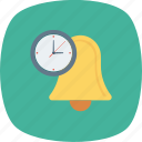 alarm, alert, bell, deadline, time, timer, warning icon 