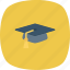 cap, graduation, online, school icon 