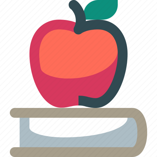 Apple, book, education, learning, school icon - Download on Iconfinder