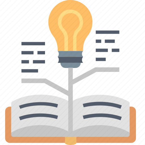 Growth, knowledge, book, bulb, education, learning, light icon - Download on Iconfinder