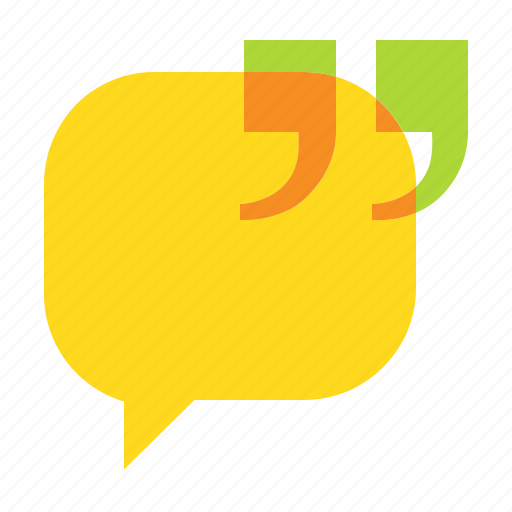 Quotation, quote, speech bubble, text icon - Download on Iconfinder